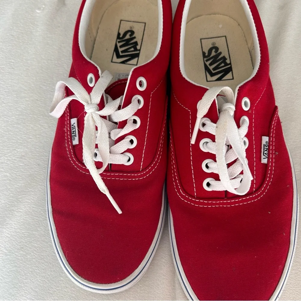 Vans Red Checked Board Rim Lace Up Sneaker Street Valentine Day Unisex Holiday